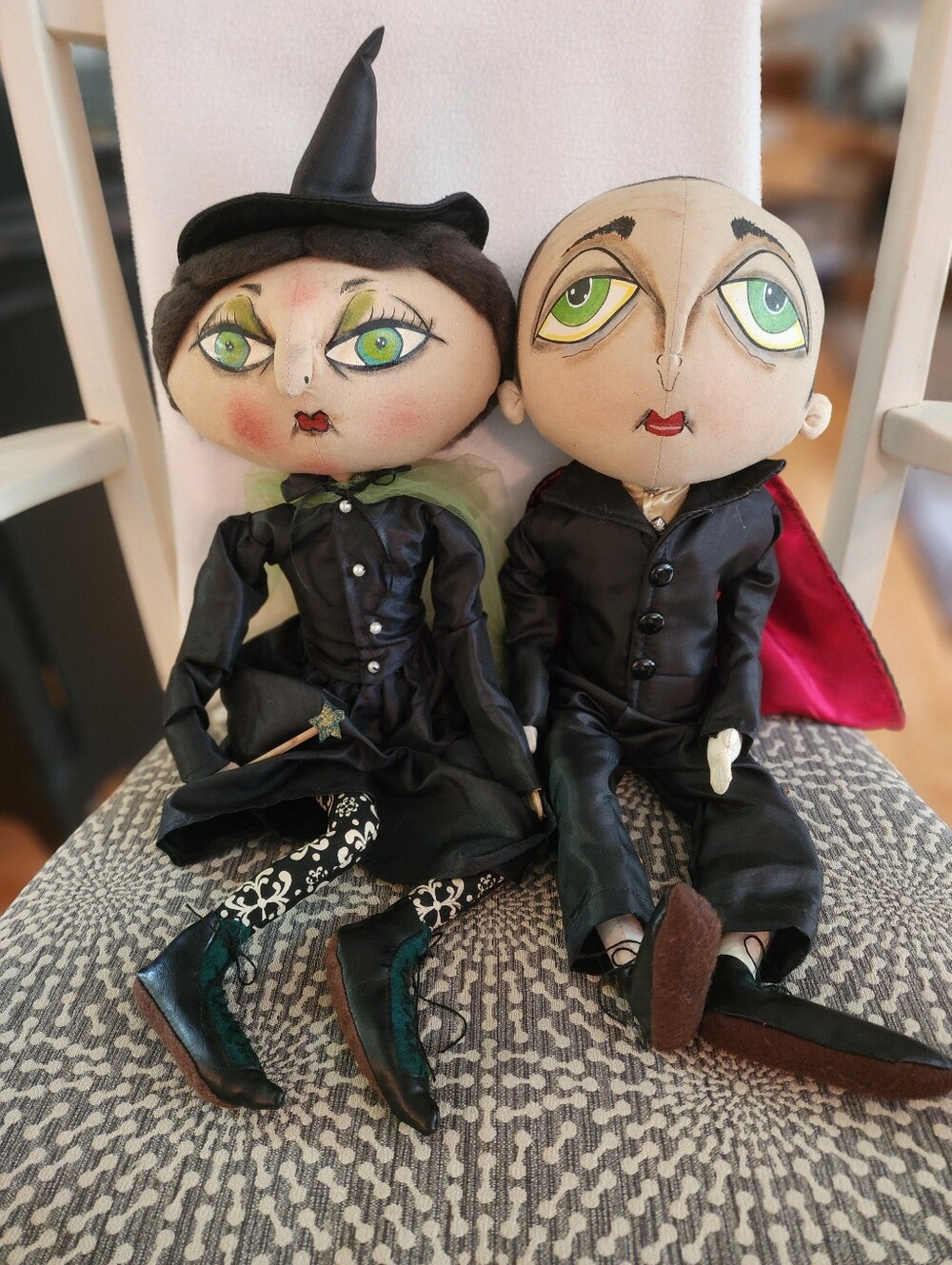 Norbert Vampire And Xanzabelle Witch By Joe Spencer. Not A Toy. - Picture 2 of 2